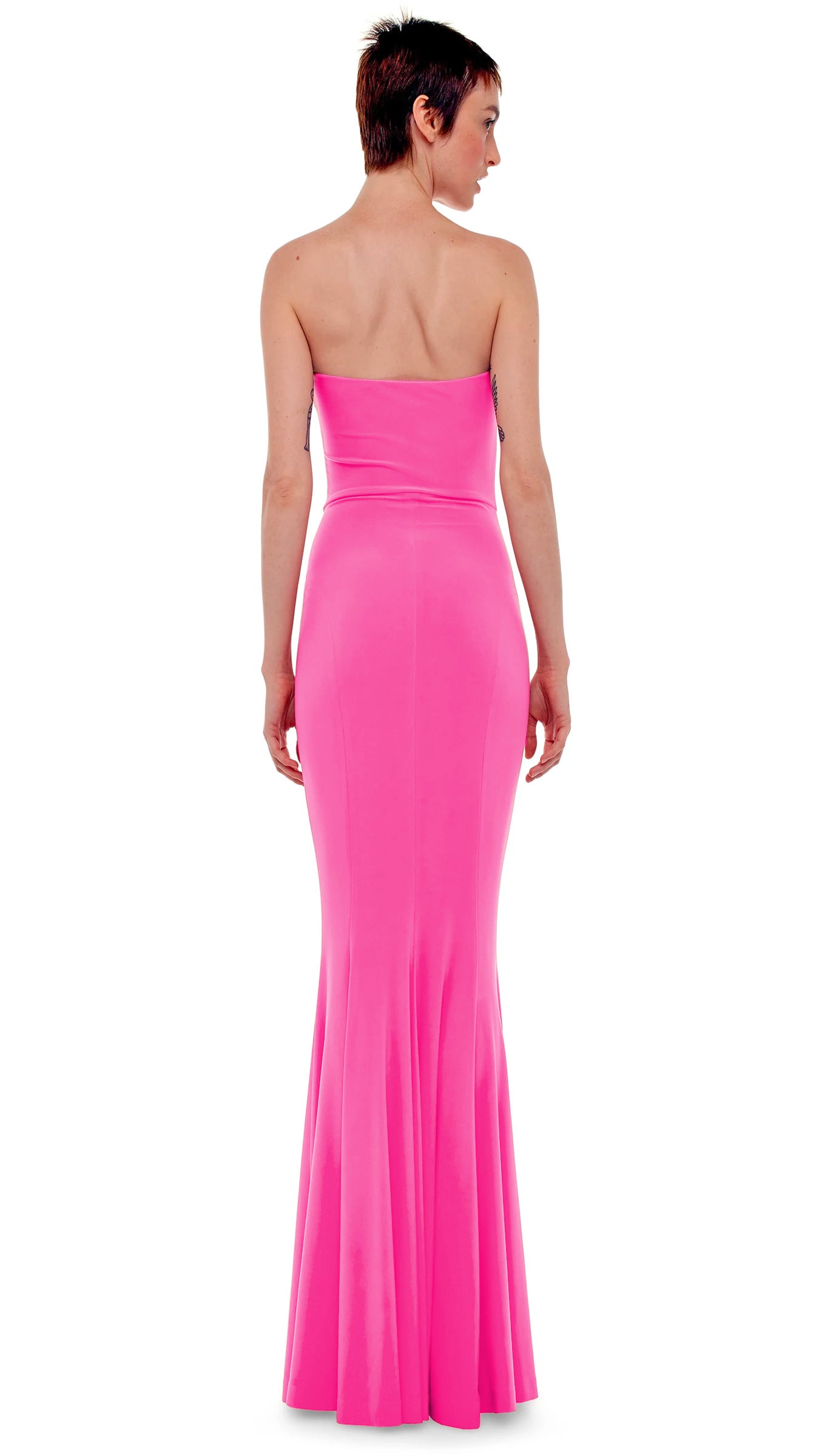 STRAPLESS FISHTAIL GOWN – Norma Kamali